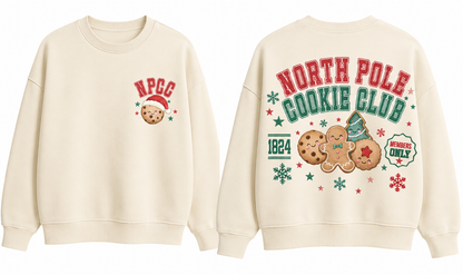 PRE-ORDER: North Pole Cookie Club Crewneck Sweatshirt