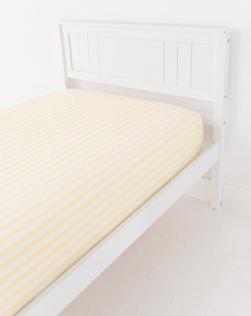 Lemon Stripes Twin Sheet