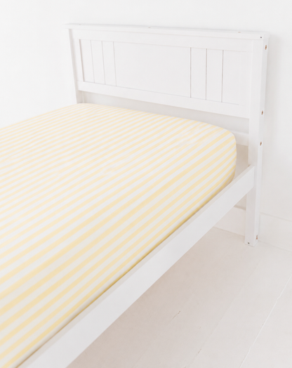 Lemon Stripes Twin Sheet