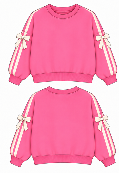 Candy Heart Pink Crewneck Sweatshirt