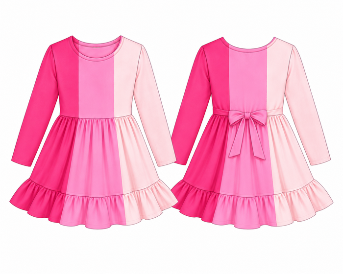 Love In Colorblock Bamboo Dress