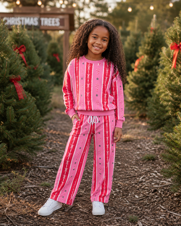 PRE-ORDER: Candy Cane Stripes Sweatpants