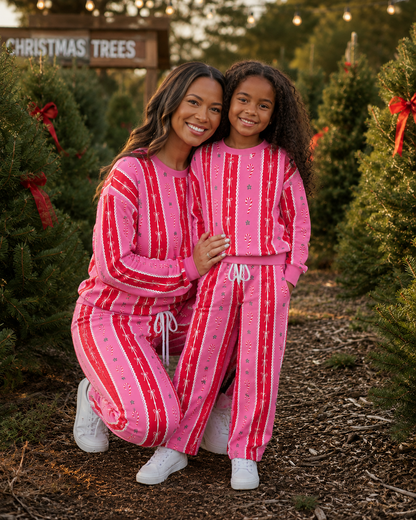 PRE-ORDER: Candy Cane Stripes Sweatshirt- ADULT