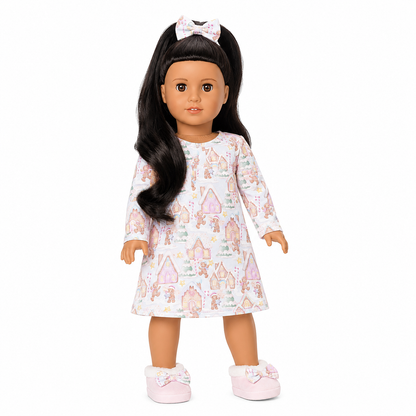PRE-ORDER: Gingerbread Lane Doll Gown