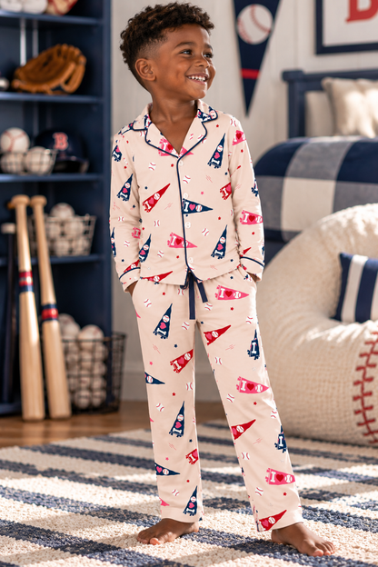 I Love Baseball Bamboo Set