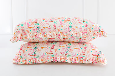 Dolly Ruffle Zipper Pillowcase Set