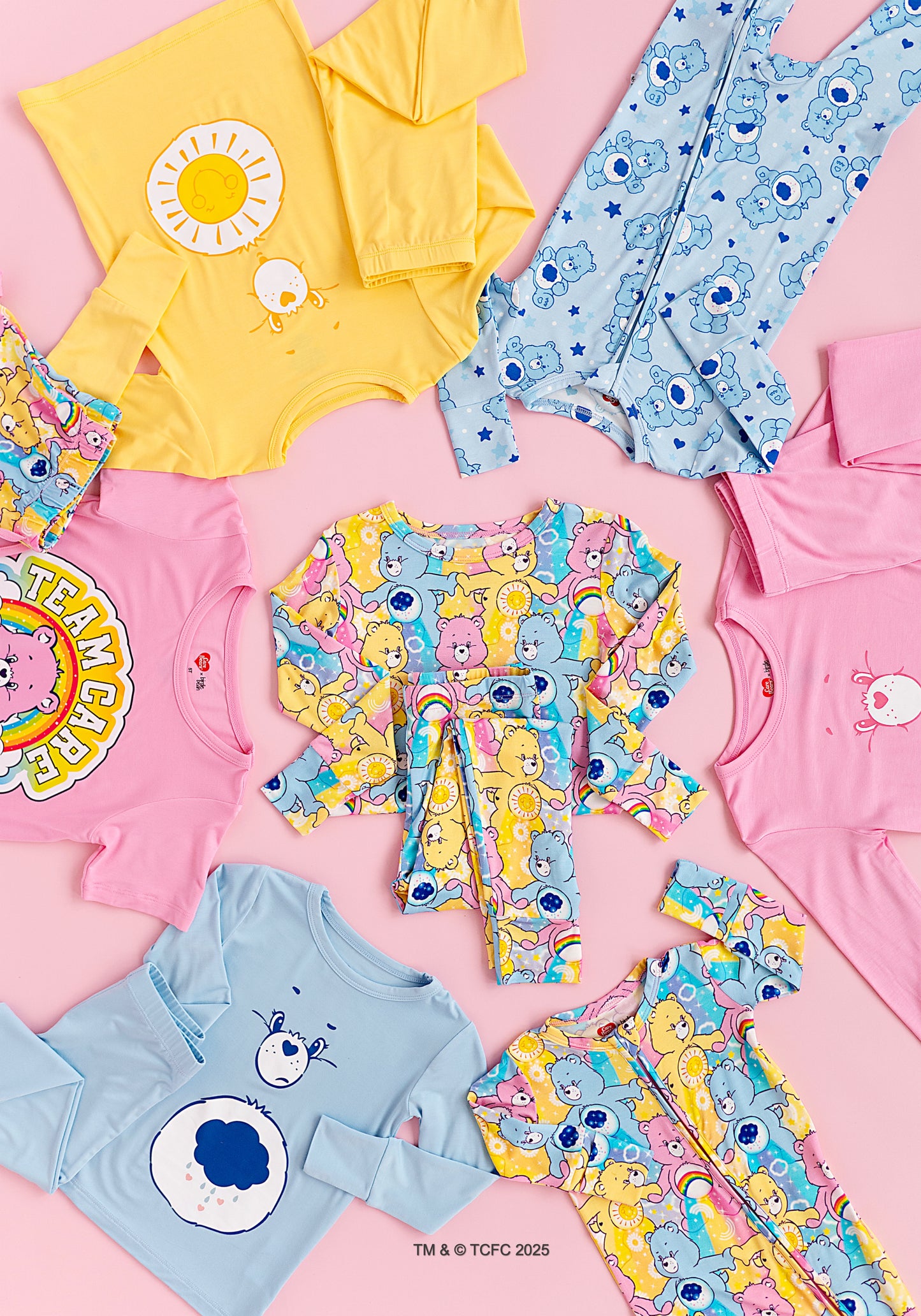 Care Bears™ Stare bamboo romper designed for sensitive skin with breathable, stretchy fabric