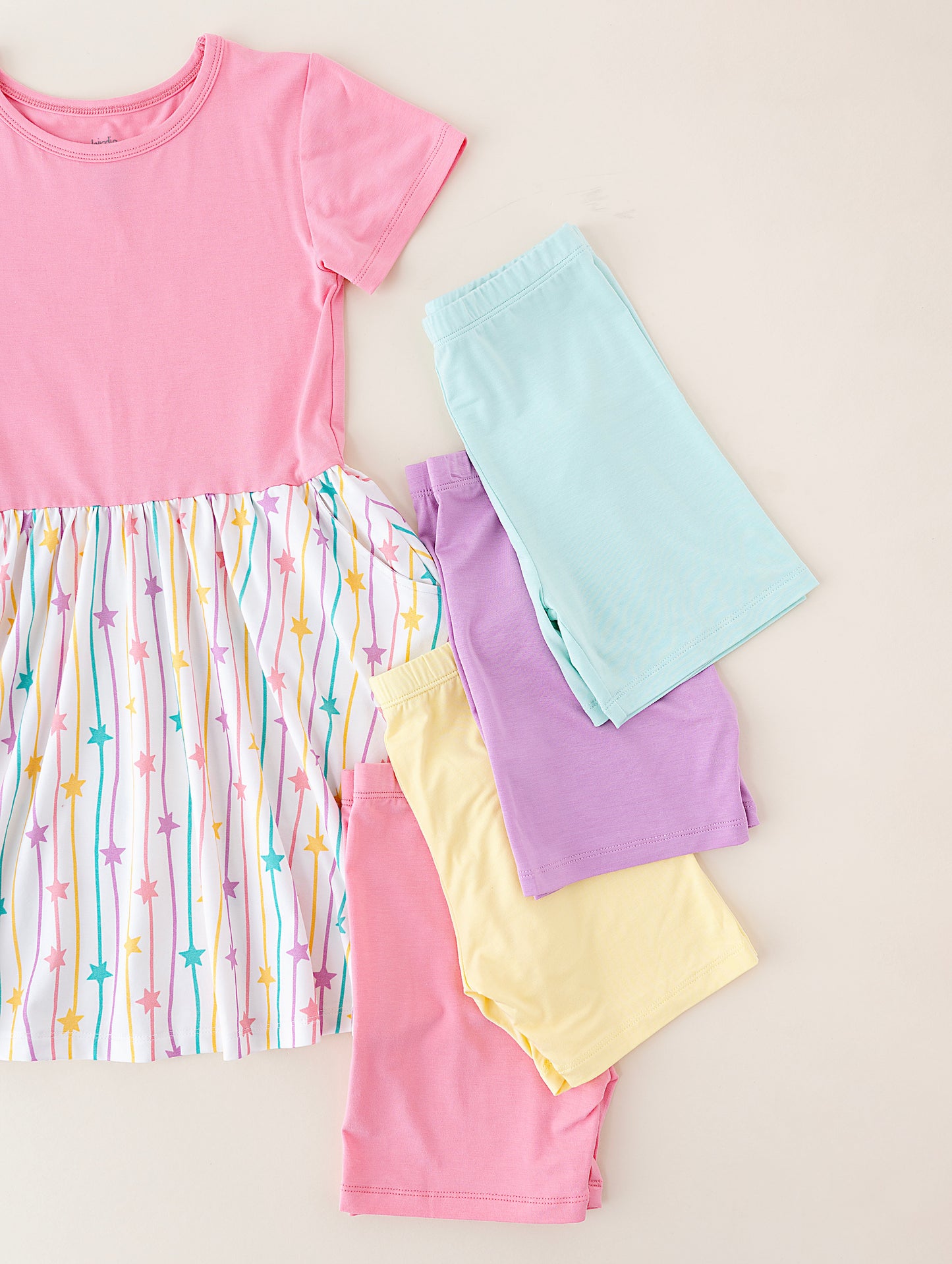 Happy Hues Biker Short Set
