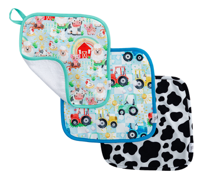 farm washcloth set