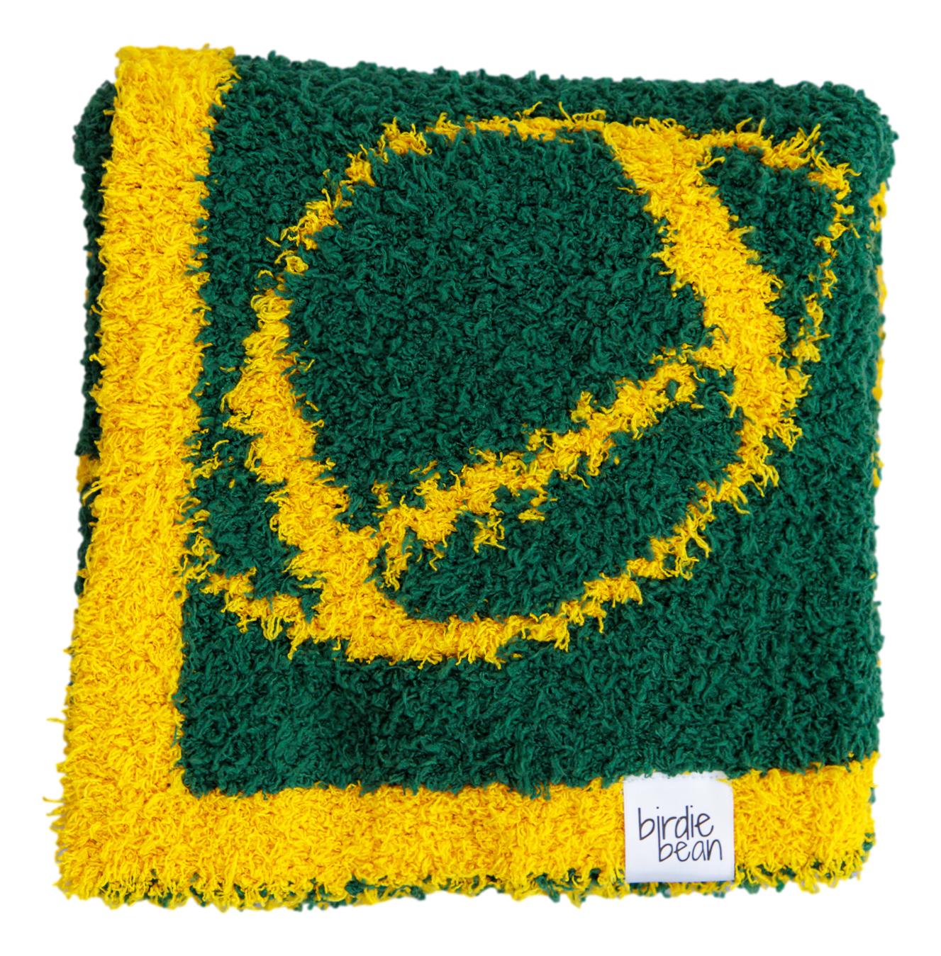 football blanket- GREEN/YELLOW - STROLLER