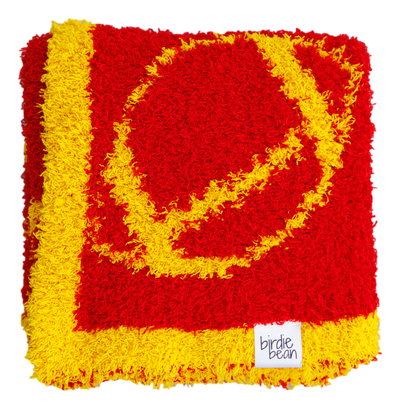 football blanket- RED/YELLOW - STROLLER