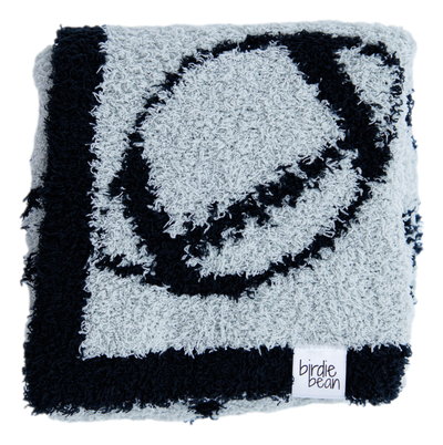 Football Blanket- SILVER/BLACK - STROLLER