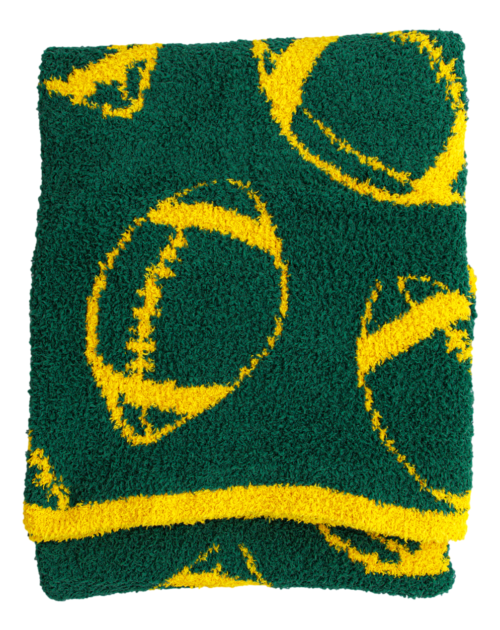 Football Blanket- GREEN/YELLOW -TODDLER