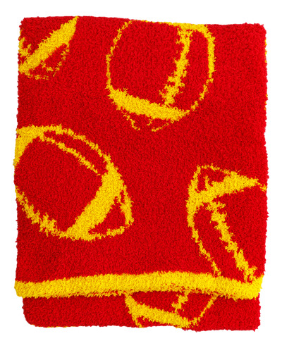 football blanket- RED/YELLOW -TODDLER