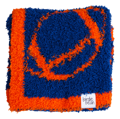 football blanket- BLUE/ORANGE - STROLLER