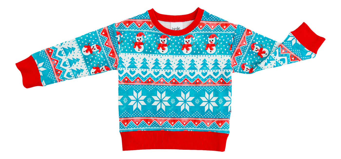 Frosty Fair Isle Crewneck Sweatshirt