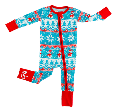 Frosty Fair Isle Convertible Romper