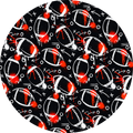 Graffiti Football: Black And Orange