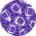 Graffiti Football: Purple And White