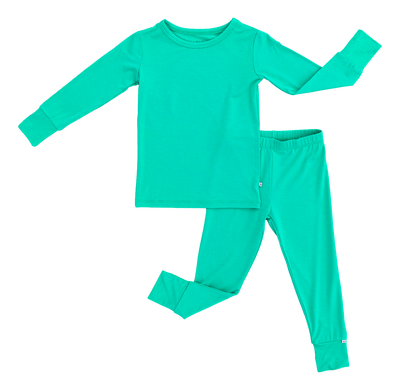 gumdrop green 2-piece pajamas