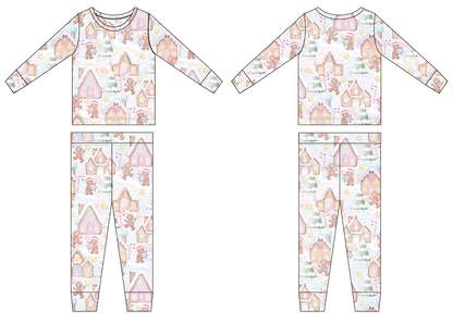 PRE-ORDER: Gingerbread Lane Bamboo Pajama Set