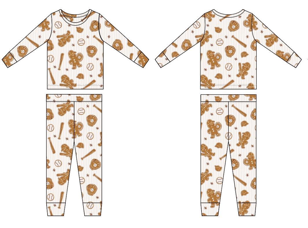 PRE-ORDER: Gingerbread Ballers Bamboo Pajama Set