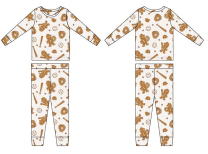 PRE-ORDER: Gingerbread Ballers Bamboo Pajama Set