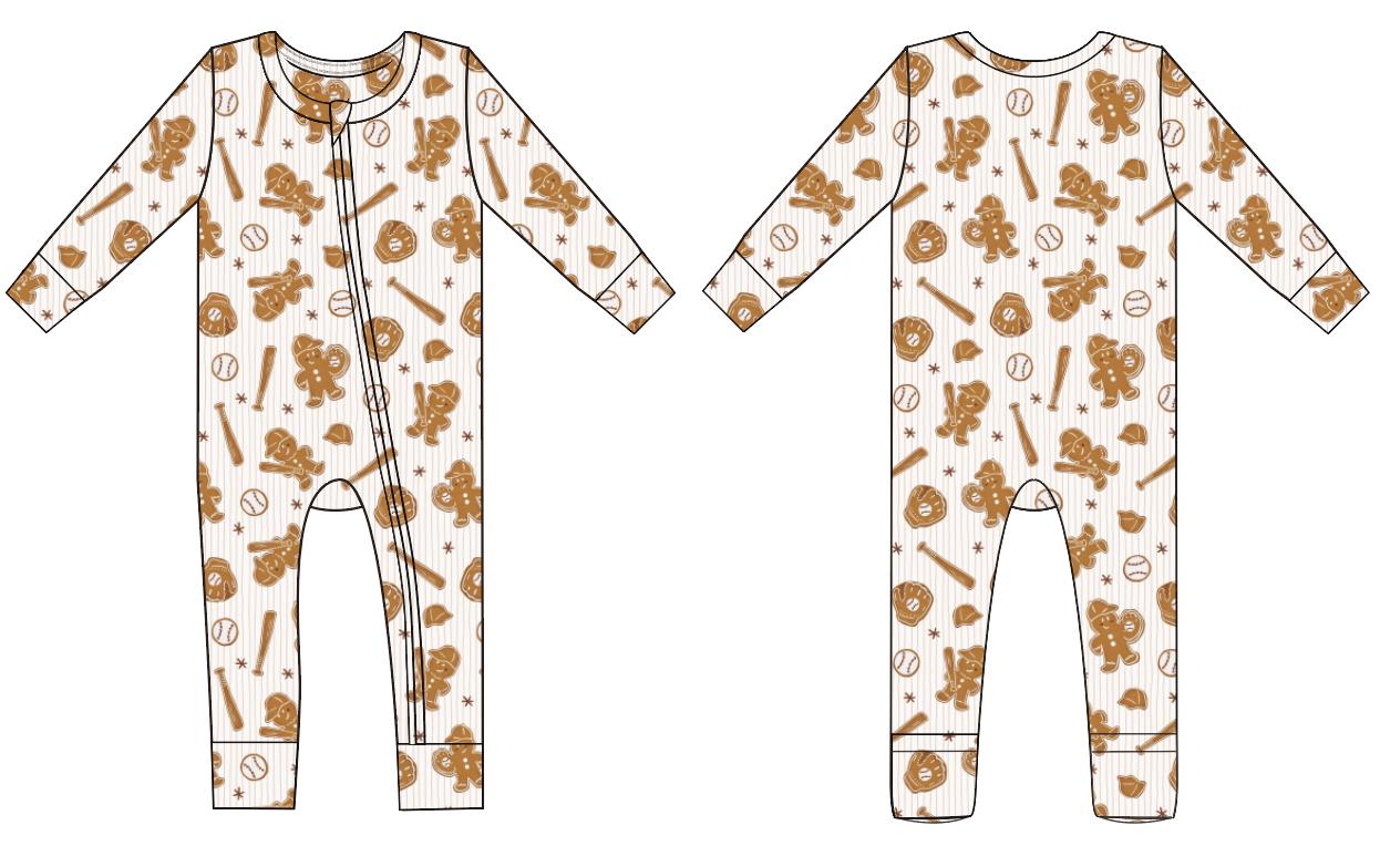 PRE-ORDER: Gingerbread Ballers Convertible Romper