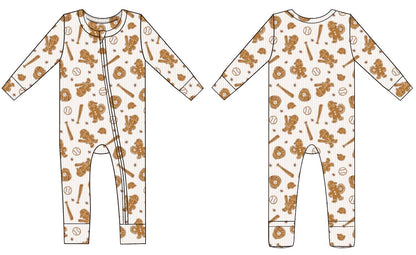 PRE-ORDER: Gingerbread Ballers Convertible Romper
