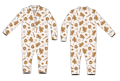 PRE-ORDER: Gingerbread Ballers Doll Romper