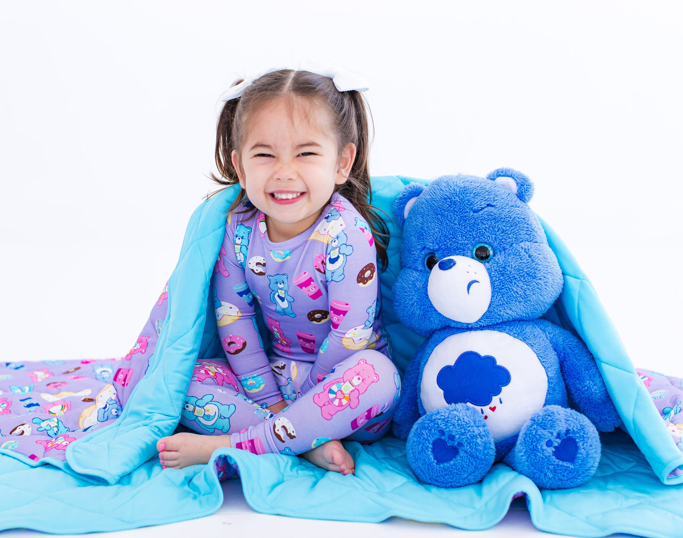 Care Bears™ Donuts and Coffee toddler birdie quilt