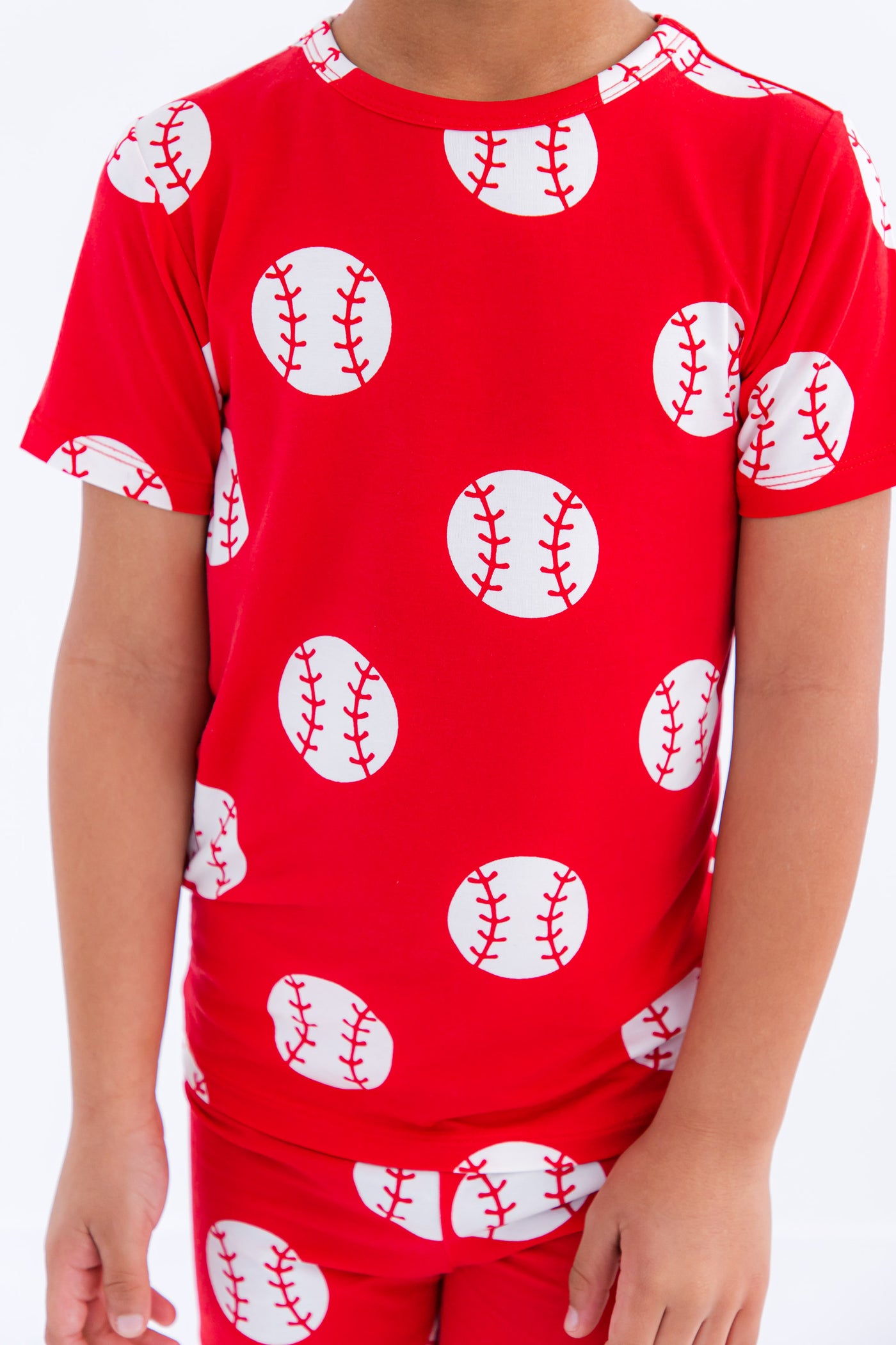 Baseball 2-piece pajamas- RED