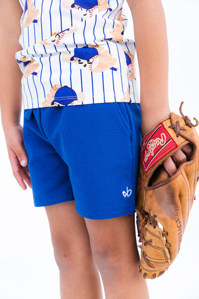 true blue bamboo/cotton shorts