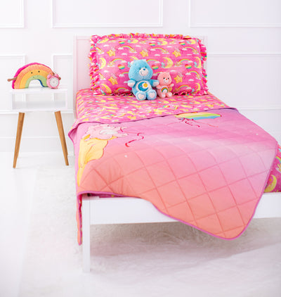 Care Bears Baby™ pink stars toddler birdie quilt