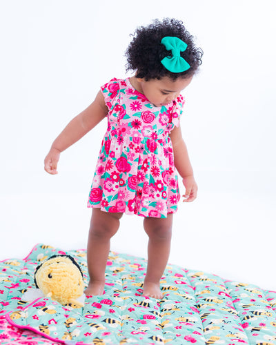 maya/rosie toddler birdie quilt