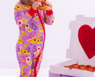 Care Bears™ pizza valentine convertible romper