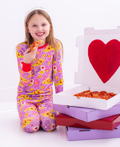 Care Bears™ pizza valentine 2-piece pajamas