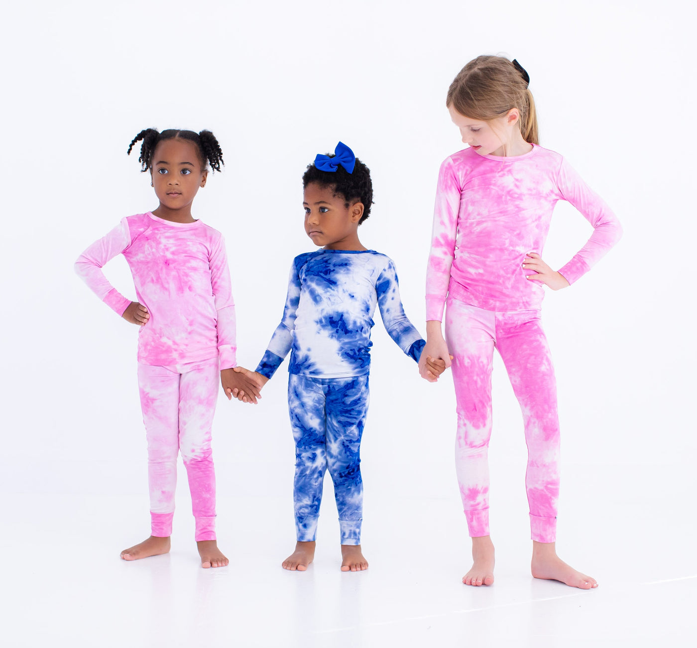 sapphire tie-dye 2-piece pajamas