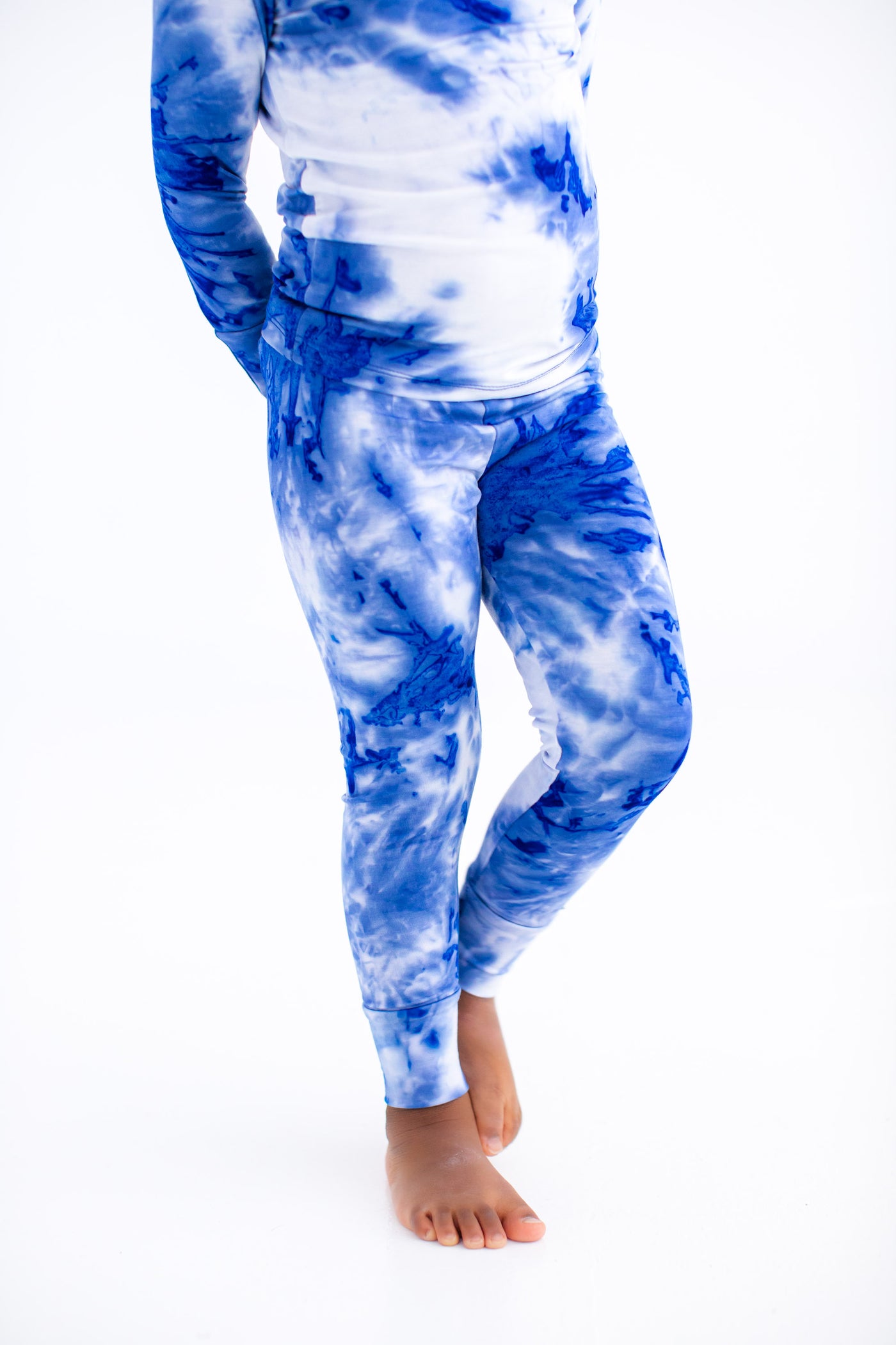 sapphire tie-dye 2-piece pajamas