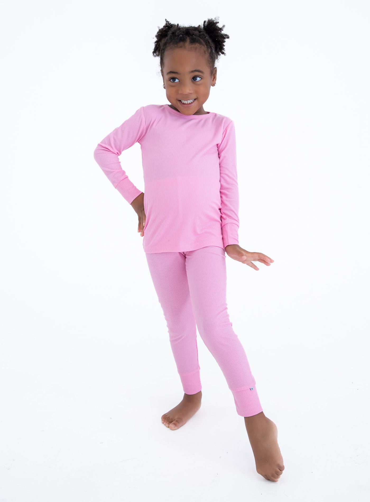 prism ribbed 2-piece pajamas