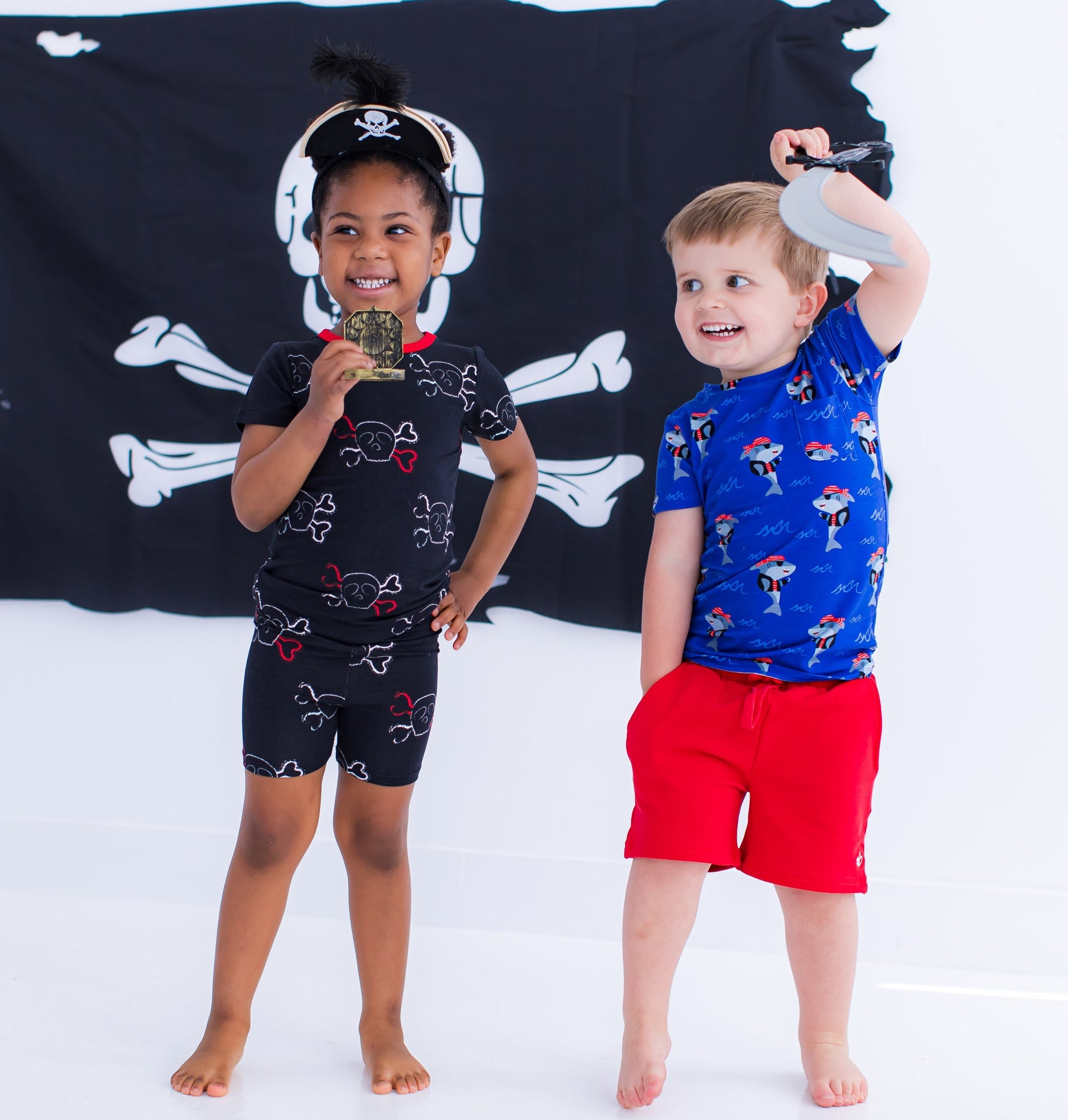 Kids bamboo cotton pocket t-shirt soft breathable daywear fabric