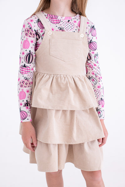 quinn corduroy overall set