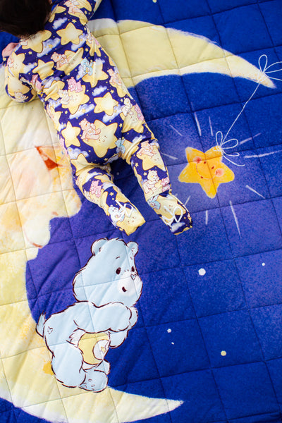 Care Bears Baby™ blue stars toddler birdie quilt