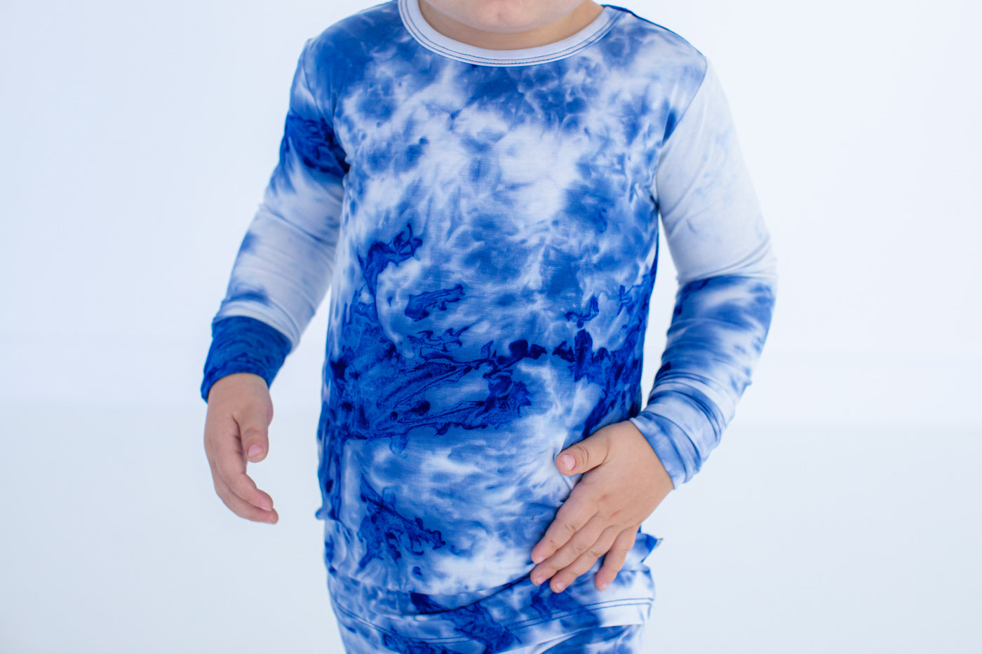 sapphire tie-dye 2-piece pajamas