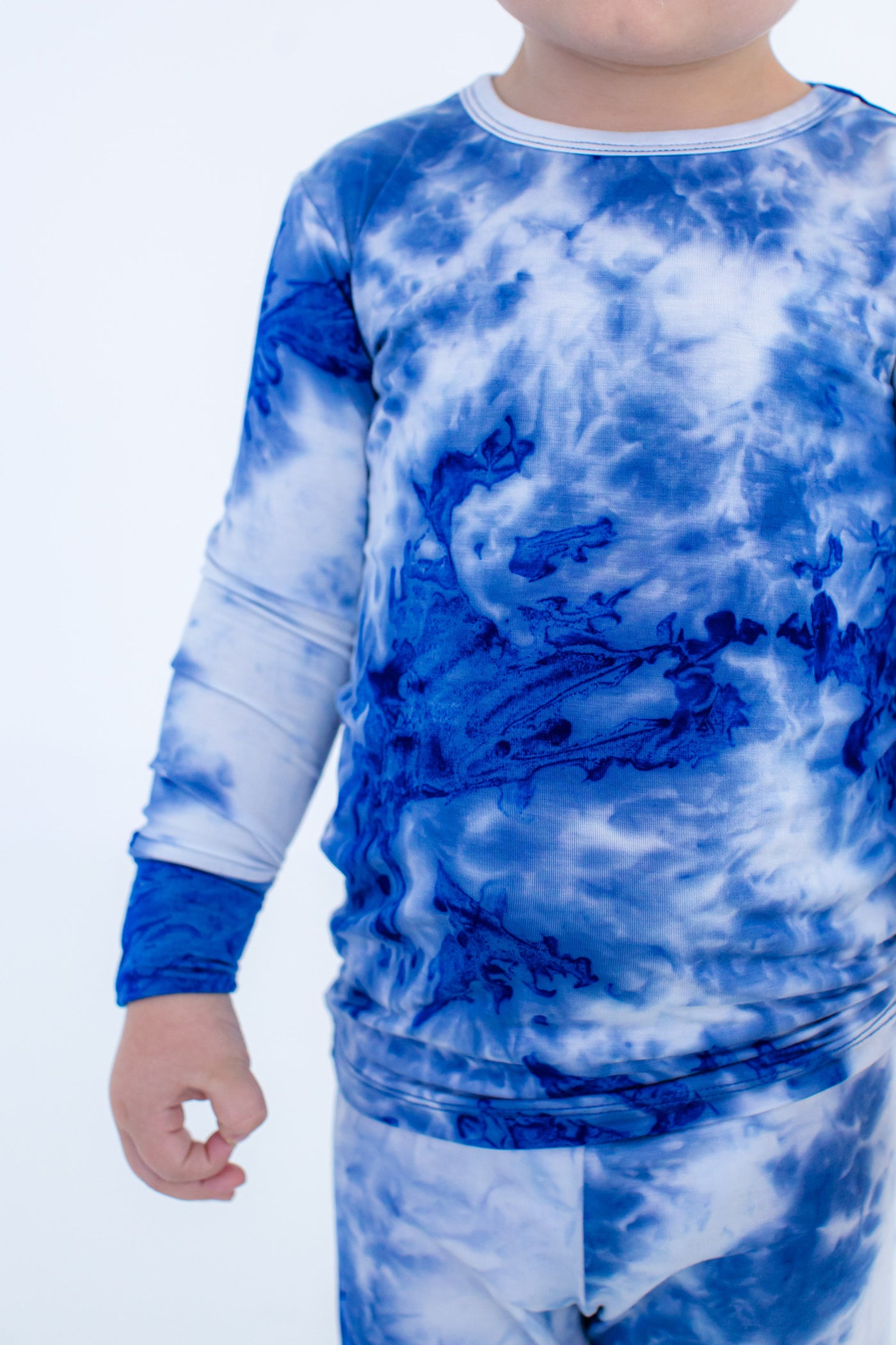 sapphire tie-dye 2-piece pajamas