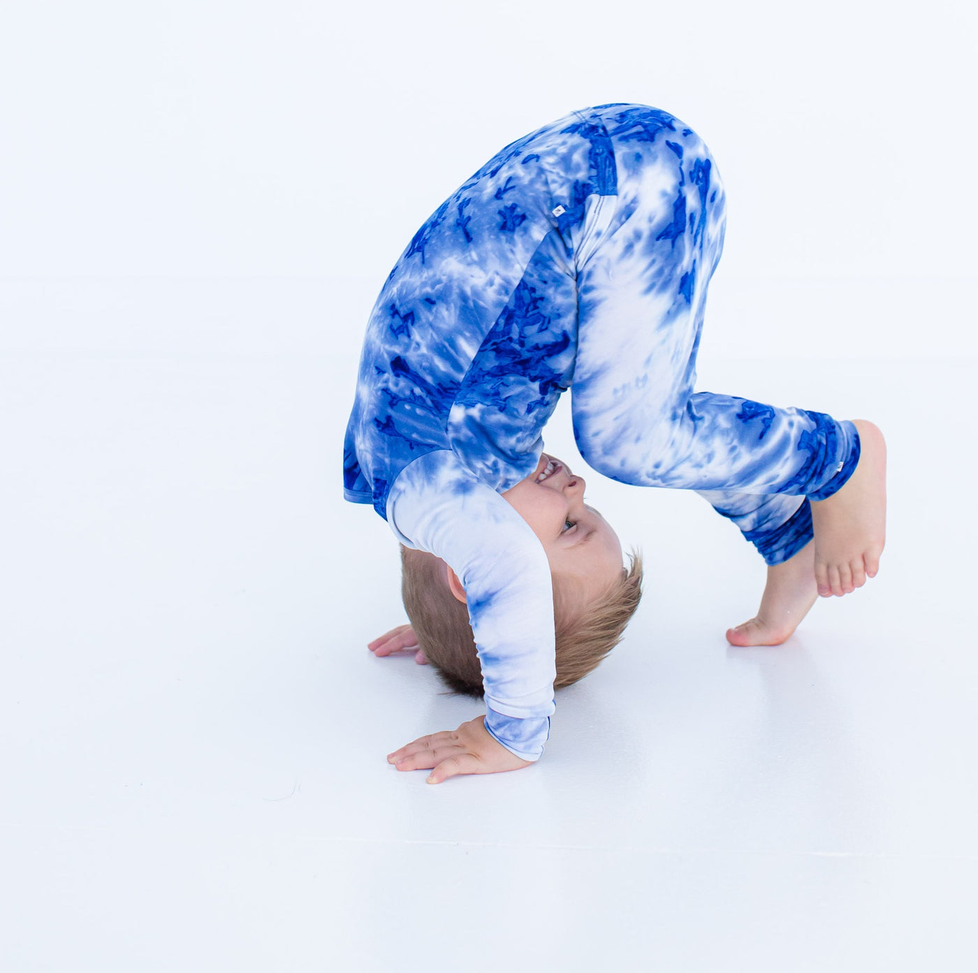 sapphire tie-dye 2-piece pajamas