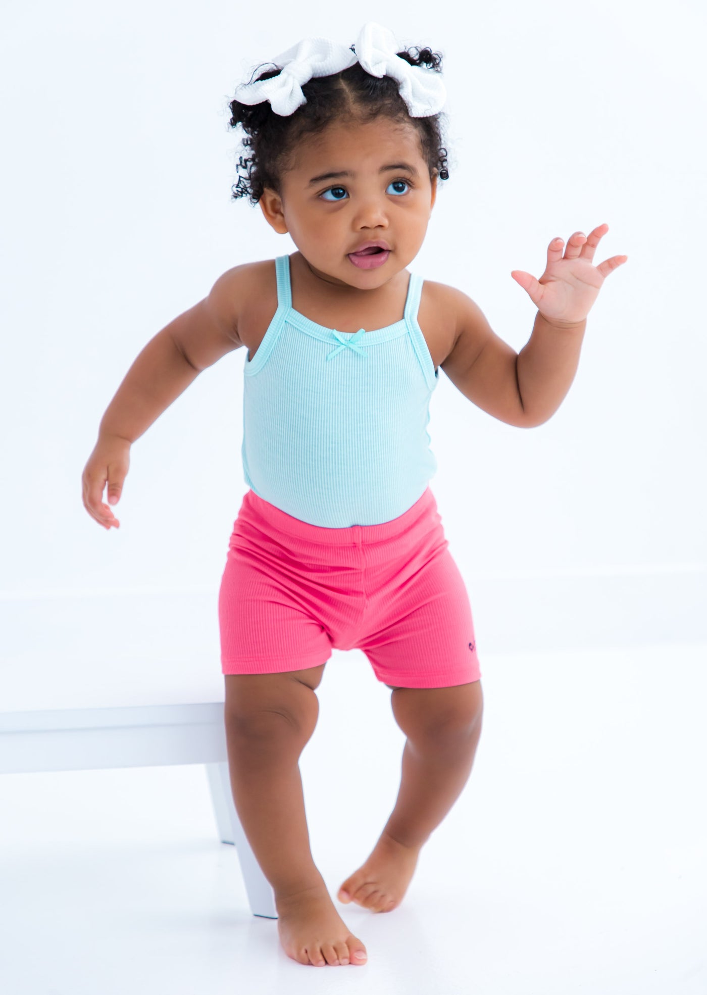 aqua ribbed bodysuit tank