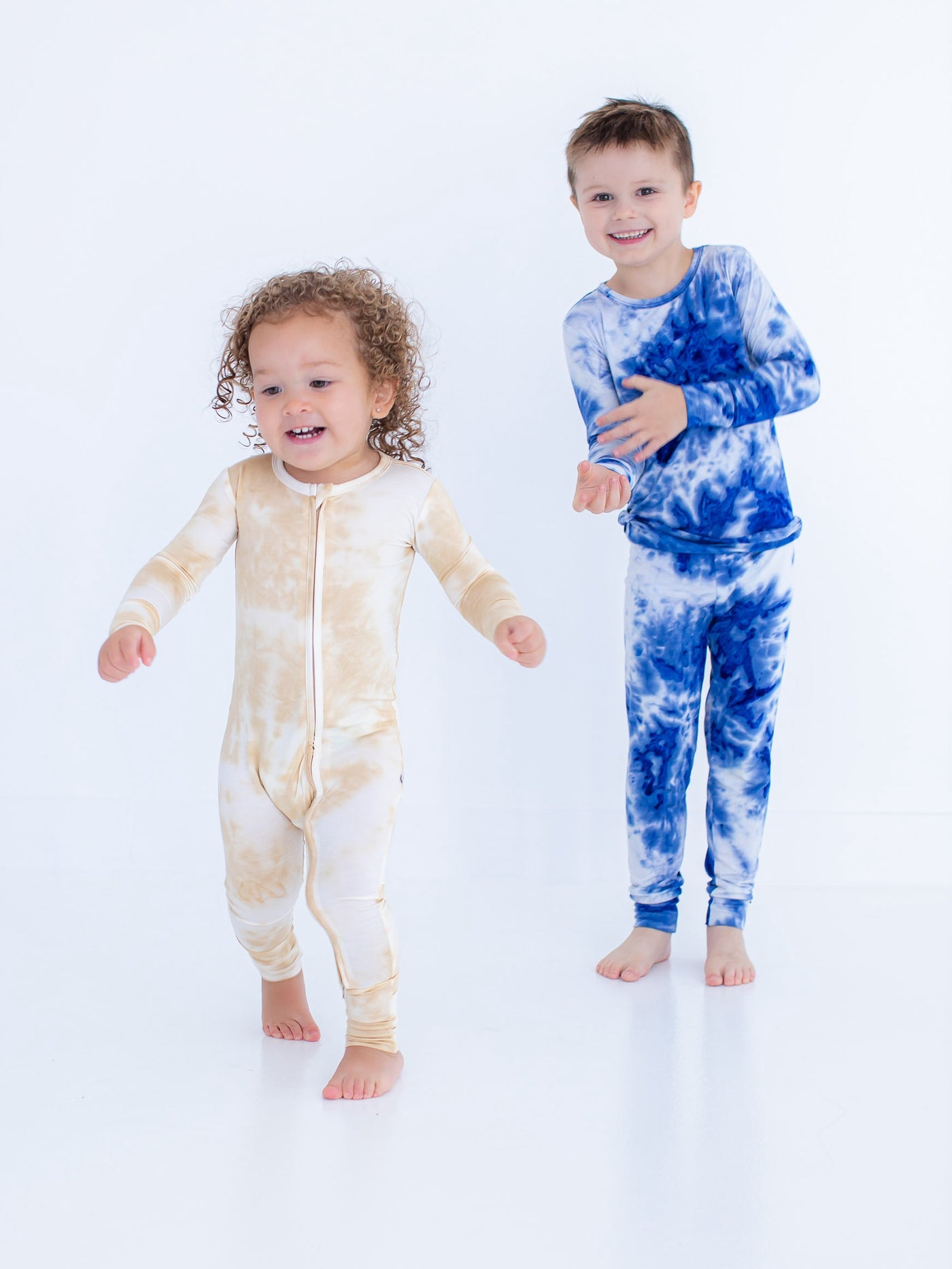 sapphire tie-dye 2-piece pajamas