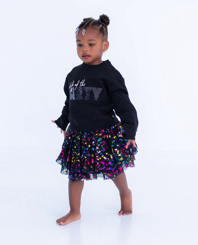 life of the party sequin crewneck sweatshirt