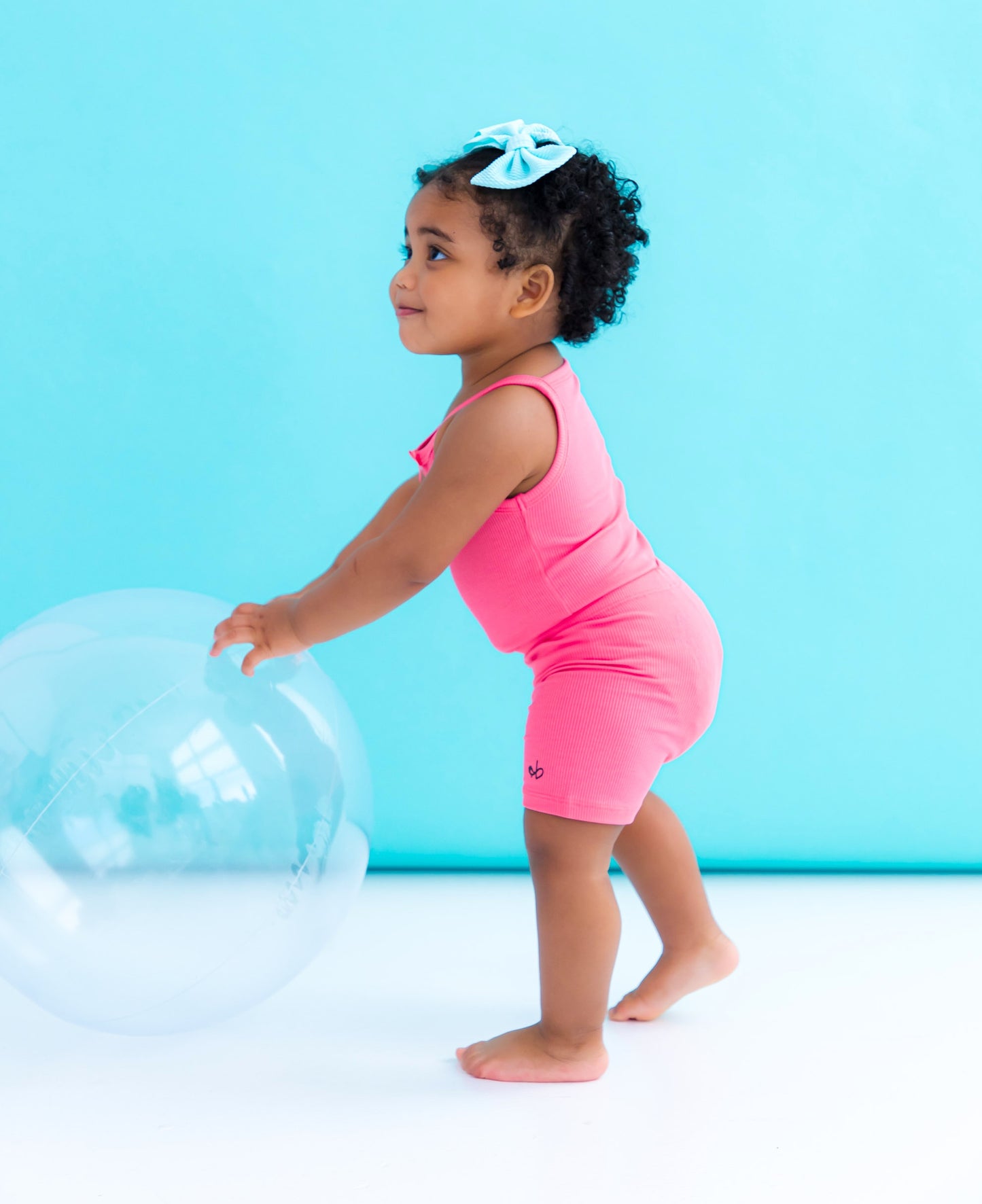 Strawberry ribbed bamboo bodysuit tank for babies with snap closure